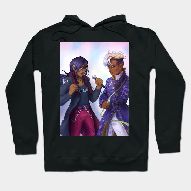 Sage and AJ from He's My Celebrity Crush Hoodie by RiverKai